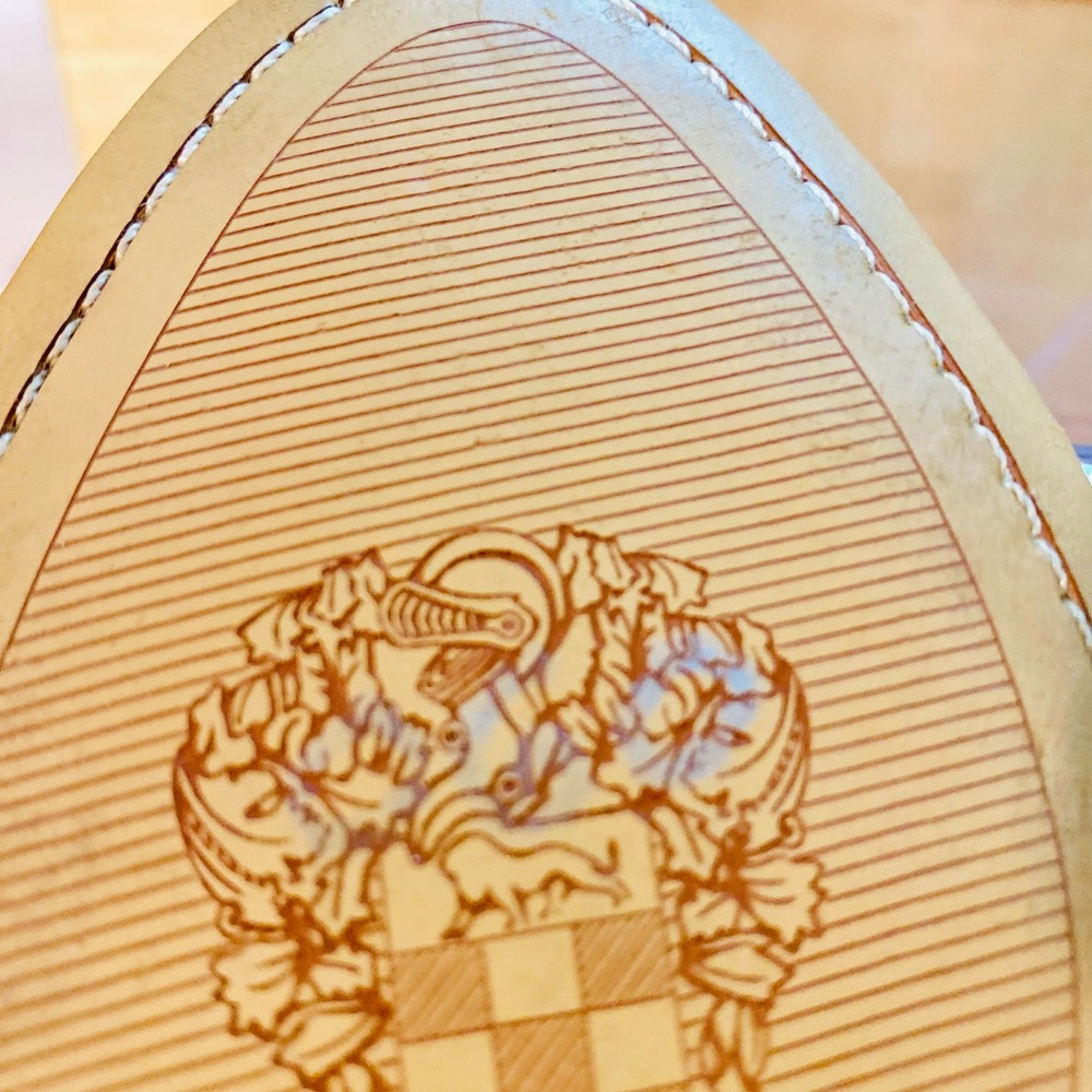 Vince Camuto Cream Heels with Woven Pattern - Picture 10 of 14